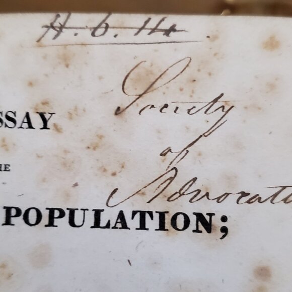 **RARE** An Essay on the Principle of Population...Malthus, Thomas R.1817 - Picture 7 of 11
